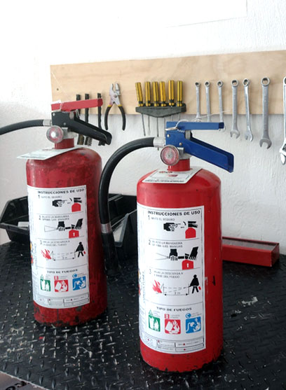 equipos contra incendios