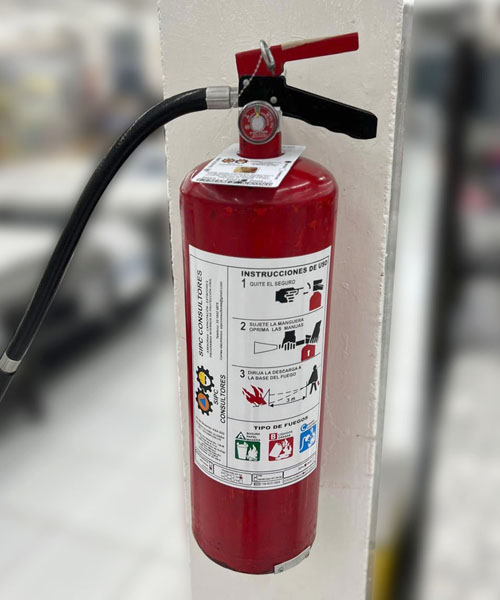 equipo contra incendios